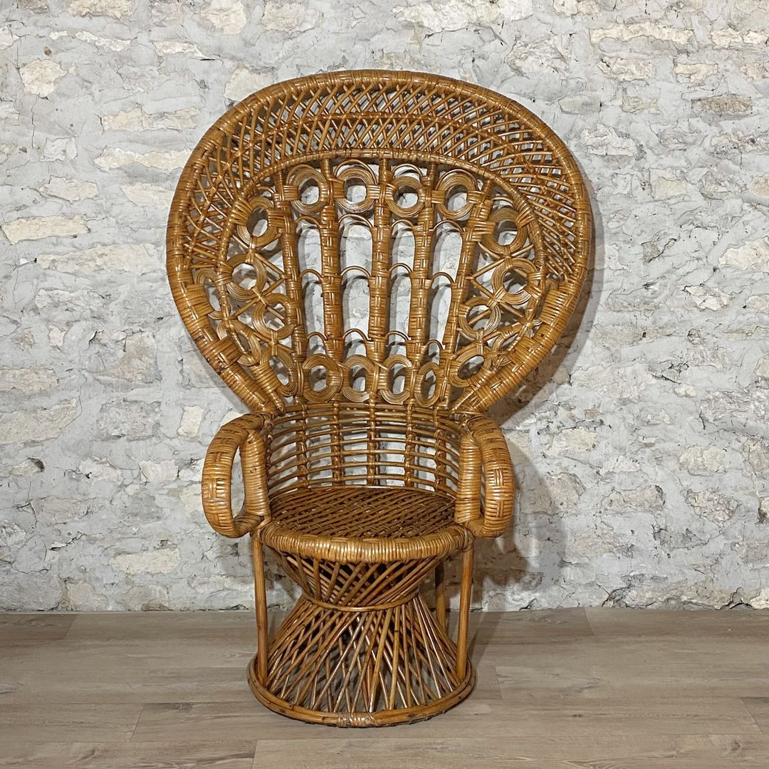 AMANDIER FAUTEUIL ROTIN