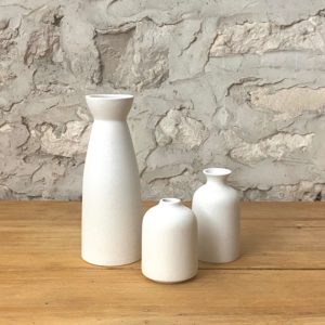 SANTOLINE VASES BLANCS